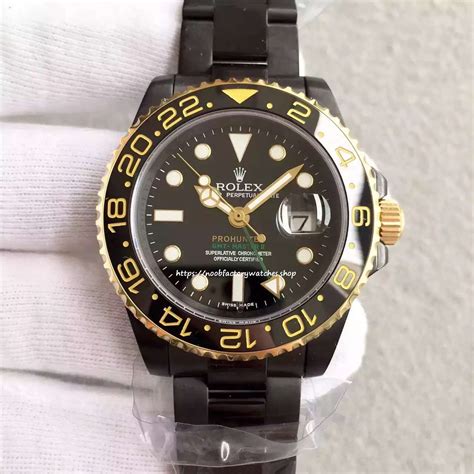 rolex gmt-master ii black dlc by blaken